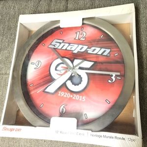 Snap-on  95th Anniversary, 12" Round Wall Clock